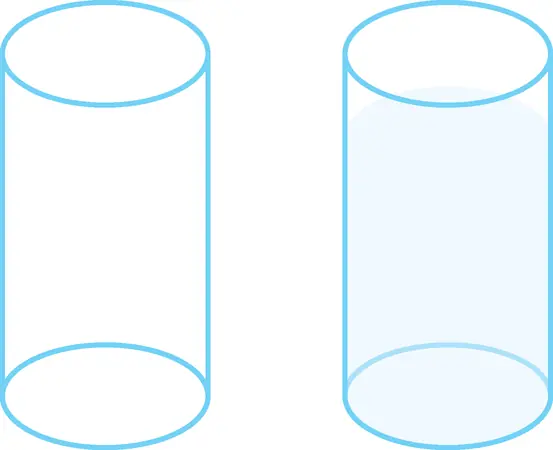 Esercizi sulla calorimetria two cylinders, one filled with water and one empty