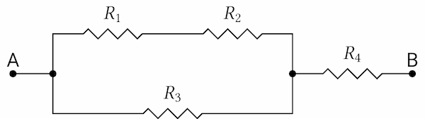 Esercizi sui circuiti elettrici circuito con resistenze in parallelo e in serie