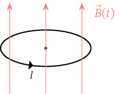 Esercizi su onde elettromagnetiche ed equazioni di Maxwell Esercizio sulle onde elettromagnetiche: spira circolare percorsa da corrente in un campo magnetico variabile nel tempo